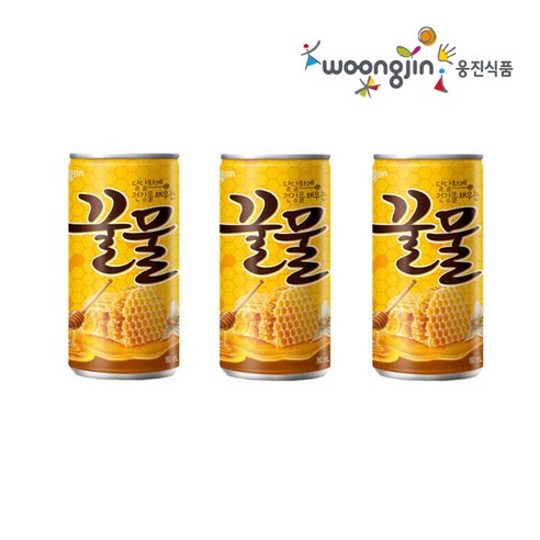 웅진 꿀물 180ml 음료수 캔음료 업소용음료 국내산 사양꿀 첨가, 30개