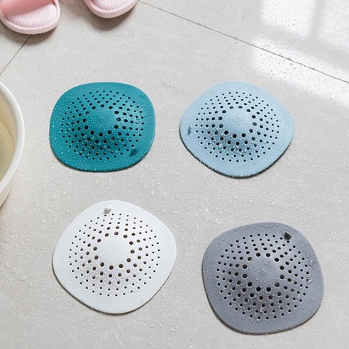 라이크홈즈 흡착식 싱크대 실리콘 배수구 덮개 커버 욕실 주방 하수구 거름망 5color, 1개, 그레이