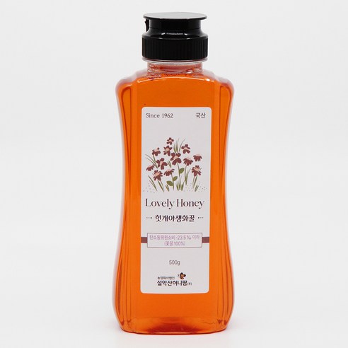 설악산허니팜 꽃꿀100% 헛개야생화꿀, 500g, 1개