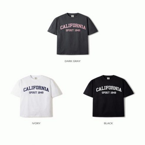[엔터식스]후아유 공용 캘리포니아 로고 반팔티 / California Logo T-shirtWHRPE2596U