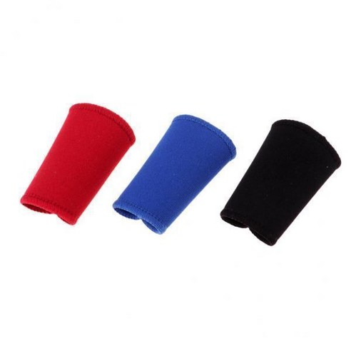 2x3Pieces 탄성 손가락 슬리브 지지대 높이 53mm, {"색상":"레드 블루 블랙"}, {"수건소재":"네오프렌"}