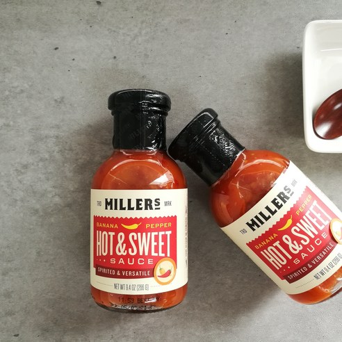 밀러 핫 앤 스위트 머스타드 소스 266g 1병 촐룰라핫소스