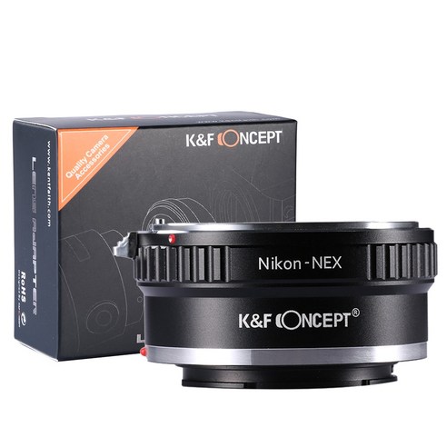 K & F Concept 니콘-소니 E 어댑터 니콘 Ai AiS 렌즈 소니 카메라 a5000 a6000 a6400 A7C A7C2 A1 A9 A7S A7R2 A73 A7, 1)소니 E 마운트 - Nikon F