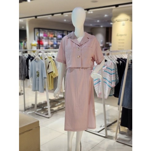 [백화점매장 정품출고] 올리브데올리브 트임 덧장원피스(OW3MCO526-DG-EL)