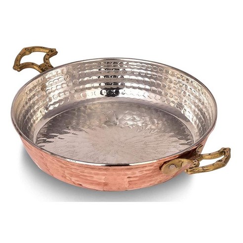 가성비 구리팬 Hakan 가성비 통 구리팬 셰프용 구리 프라이팬 후라이팬, 10.6 in(27cm), 1개