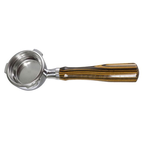 커피 밑바닥 Portafilter 나무 손잡이 커피 기계 부품 주방 홈 상업 바, 58mm, 활기 없는, 스타일 F.