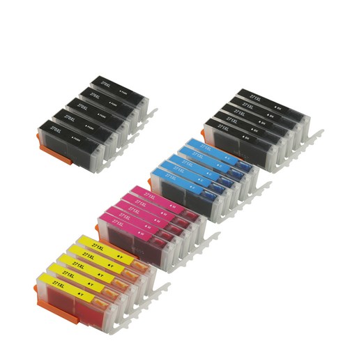캐논 TS9020 MG7720용 PGI-270 CLI-271 대용량 XL 호환 카트리지, 25개 구성 (5카트리지 5세트), 1개
