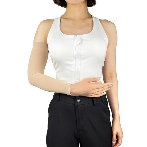 미라이프 의료용 압박스타킹 무릎형 발막힘 중압 베이지, 1개, 종아리/무릎형