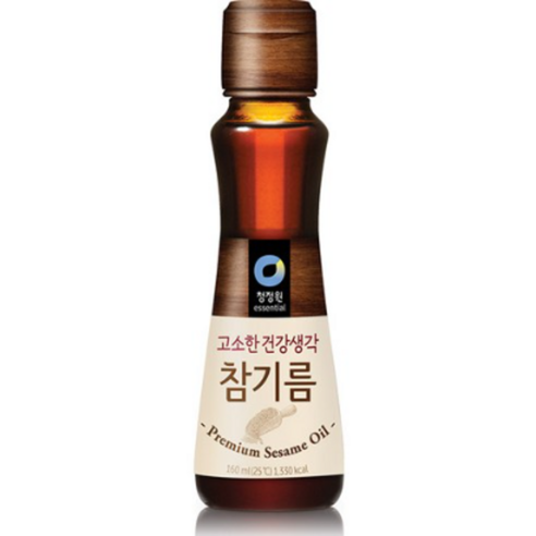 청정원 건강생각 참기름 160ml, 1개 
가루/조미료/오일