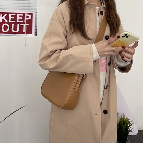 지니으니 고급스러운 여성 패션 데일리 가죽 숄더백
