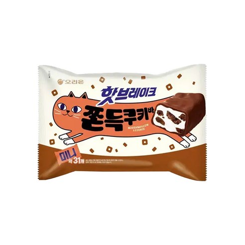 오리온 핫브레이크 쫀득쿠키바 미니 352g, 352g, 1개