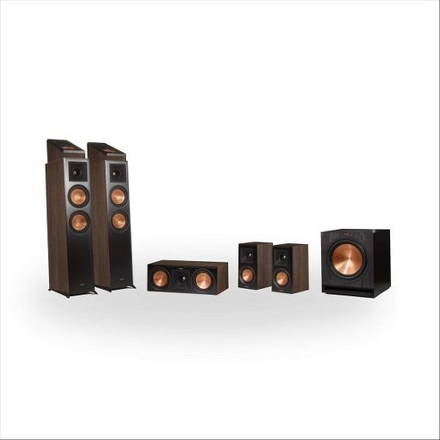 Klipsch RP-6000F 5.1.2 돌비 애트모스 홈 시어터 시스템 - 호두