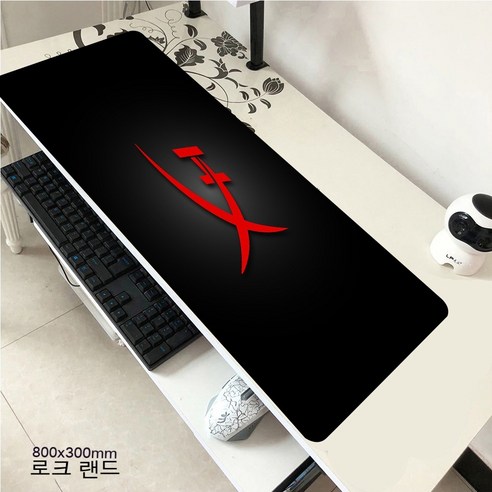 YJQ 마우스 패드 HyperX 대형 게이머 XXL 키보드 데스크 마우스 매트 800x300mm 카펫 고무 Tapis Souris 게이밍 노트북 CSGO 마우스 패드용, hyperX1680x30