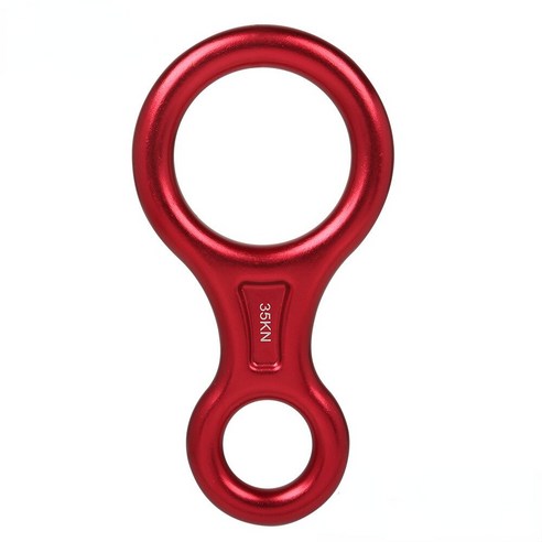 8 단어 등반 링 로프 Descender Gear Belay 장치 내리막 여덟 반지 35KN 그림 암벽 등반 Descenders Accessaories, 2, CHINA
