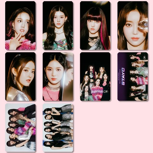 스테이씨 (STAYC) 굿즈 STEREOTYPE 미니앨범 1집 아이돌굿즈 포토카드 10장 11종 세트 모음, 세트5