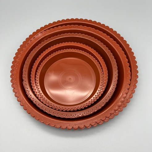 화분 선반 진열 받침대 받침 정리대 화분다이 거치대, 브라운14cm