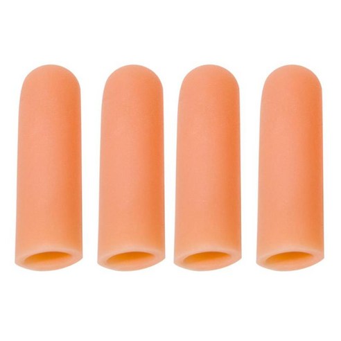 4 pcs 실리콘 엄지 슬리브 캡 튜브 손가락 지원 보호대 관절염에 좋은 | 어떤 경우에도 손가락 보호, 스킨
