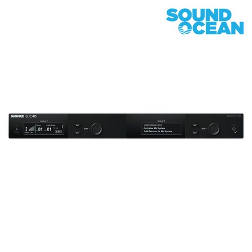 슈어 무선마이크 SHURE Wireless Microphone, SLXD4D(듀얼 수신기)