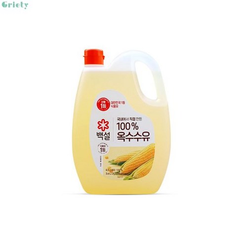 CJ 백설 옥수수유 3.6L, 2개