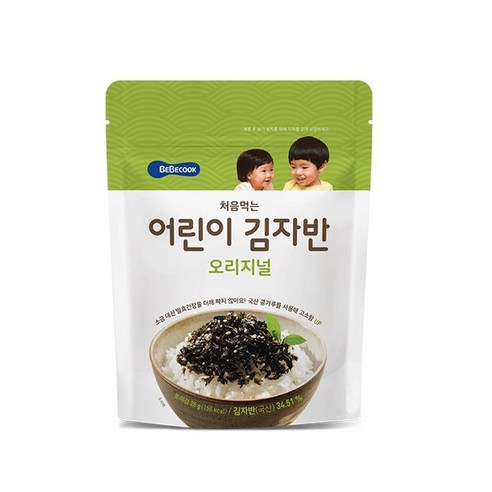 베베쿡 처음 먹는 어린이 김자반, 오리지널, 25g, 10개
