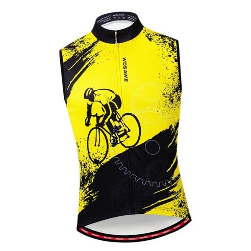 민소매 사이클링 조끼 방풍 탑 질레 남성용 자전거 자전거 셔츠 의류 자전거 자켓 반사 및 밝은 색상 달리기