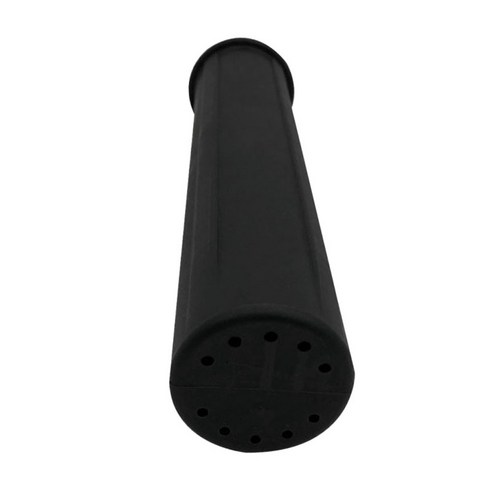 나일론 해양 카약 보트 낚싯대 홀더 랙 브래킷 인서트 튜브(배수구 포함), 블랙