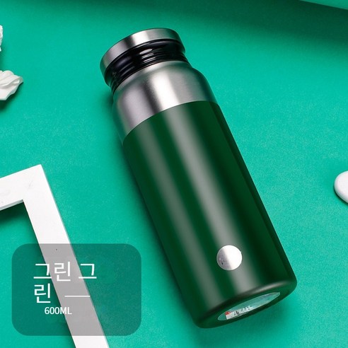 부광 텀블러 316L 스테인리스 불린 티컵, 400ML-600ML, 그린 그린600ML316스테인리스 스틸 차 파티션으로