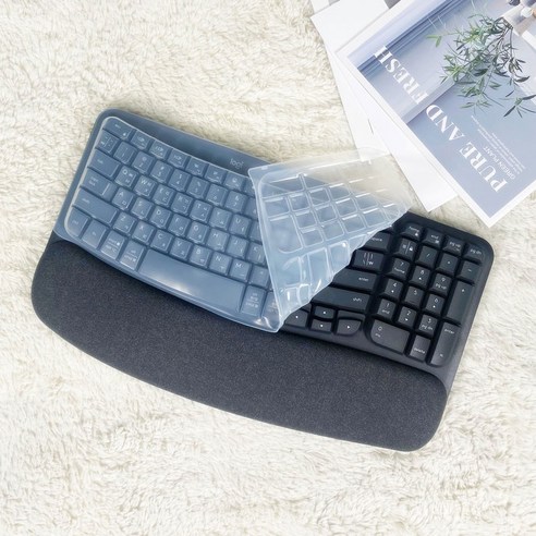 로지텍 WAVE KEYS 웨이브키 키스킨 - 타이핑의 편의성과 보호기능을 갖춘 실리콘 키보드덮개