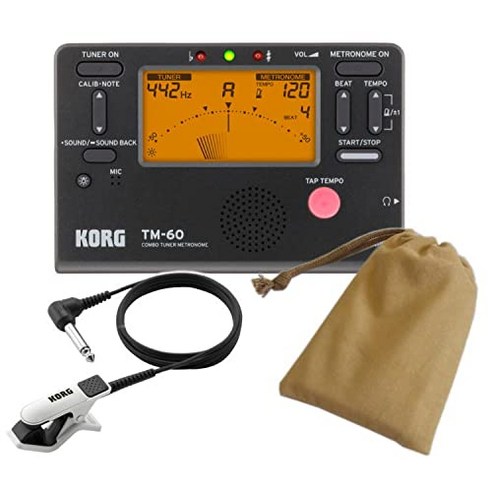 기타 바이올린용 WSM-240Metro-tuner 휴대용 전자 메트로놈 튜너 범용, black, 1개 korg튜너마이크 9 KORG 튜너 메트로놈 TM-60 BK 블랙 클립 마이크 CM-200 WHBK & 케이스 첨부 (코르그 스테디셀러 튜너 TM60BK), 1개