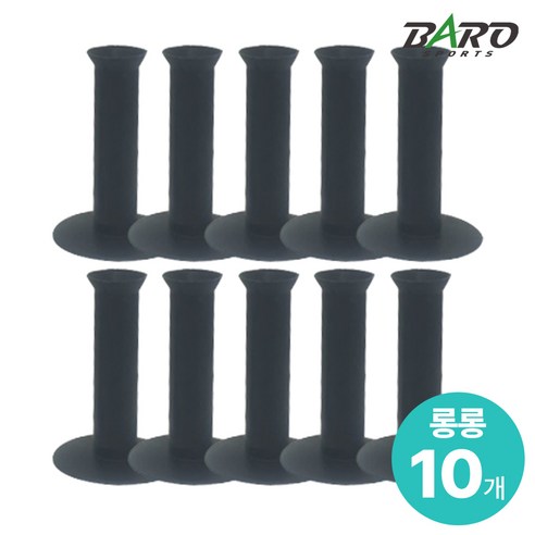 바로스포츠 골프 고무티 10ea %국내제작, 1세트, 블랙