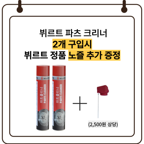 뷔르트 파트클리너: 멈추지 않는 혁신의 날개, 당신의 브레이크를 되살리다 뷔르트파츠크리너