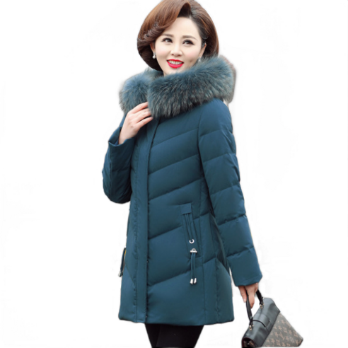 따뜻하고 세련된 겨울을 위한 HA.M 여성 후드 패딩 점퍼