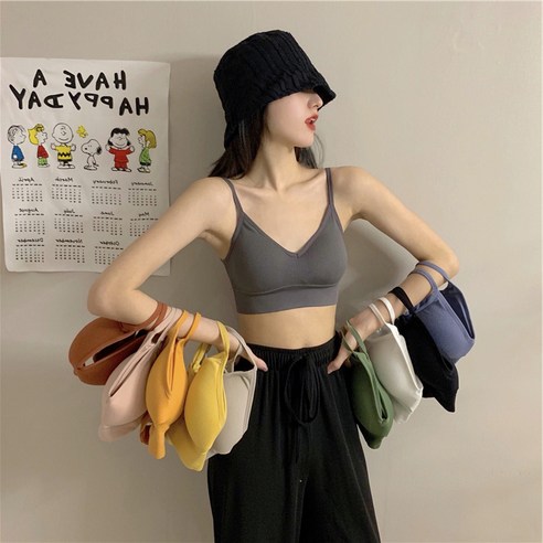 DFMEI 여름 민소매 반팔 티셔츠 울트라 숏 다리가 횡단 조끼 여성 여름 드레스 바닥리스 스틸 반지 스포츠 가슴 민소매 셔츠