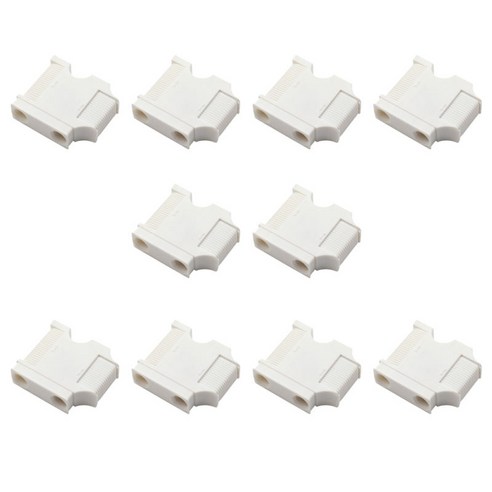 10pcs abc 플라스틱 펜더 홀더 조정자/보트 용 행거 uv 안정화, 아크릴로 니트릴 부타디엔 스티렌 플라스틱, 화이트