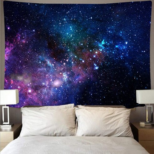 미스터리 우주 별이 빛나는 하늘 공간 Trippy 태피스트리 벽걸이 대형 사이키델릭 스타 태피스트리 침실 벽 천으로 카펫, 320x180cm, GTXK (166)