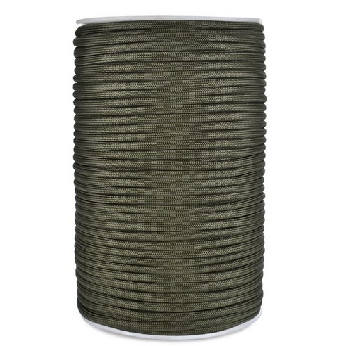 Xzante Paracord 다기능 코드 330Ft 12 스트랜드 화재 캠핑 하이킹 야외 팔찌 육군 녹색을위한 낚시 및 금속 로프, 육군 녹색