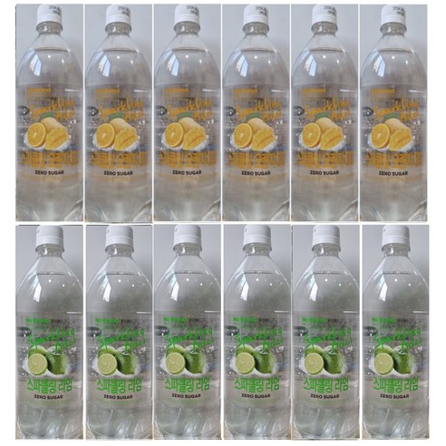 창억떡 노브랜드 스파클링 에이드 라임 6개+오렌지망고 6개 대용량 총 1 box 발송 Best Top3