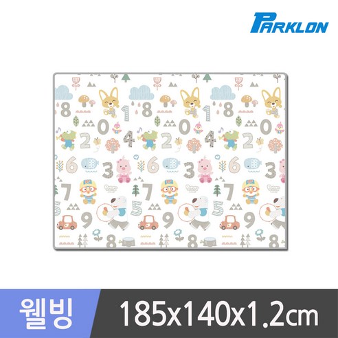 파크론 웰빙 뽀로로 숫자놀이 놀이방매트, 혼합 색상