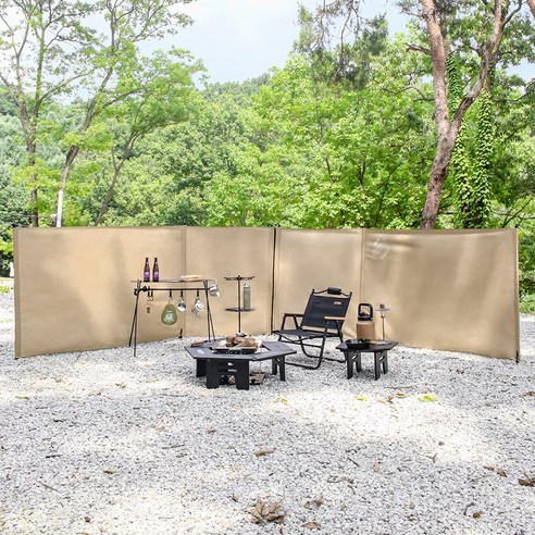자연의 요소로부터 보호하고 캠핑 공간을 안락하게 만드는 캠핑 지퍼분리형 윈드스크린