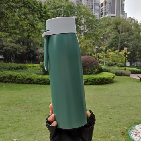 새로운 스테인레스 스틸 절연 컵 간단한 316 절연 컵 휴대용 식수 컵 컵 복용, 초록, 300ml.