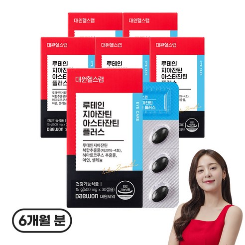 대원헬스랩 루테인지아잔틴 아스타잔틴 플러스, 6개, 30정