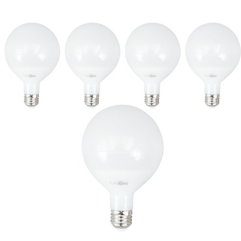 [데이온]LED 볼전구 G95 롱타입 12W 5개입, 6500K 주광색
