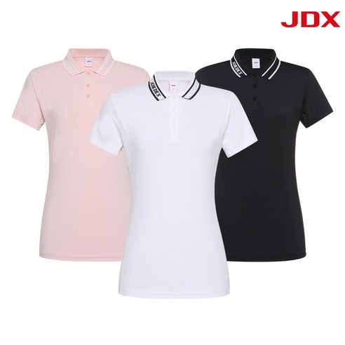 jdx 여성골프웨어  [JDX] 여성 싱글매쉬 믹스 카라티셔츠 3종 택 1(X1SMTSW93)