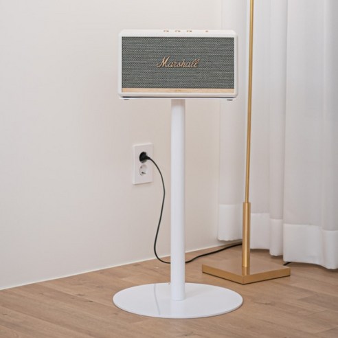 마샬스피커스탠드 스탠모어 전용 거치대 고급형 마샬스탠드 원형 받침대, 블랙/60CM