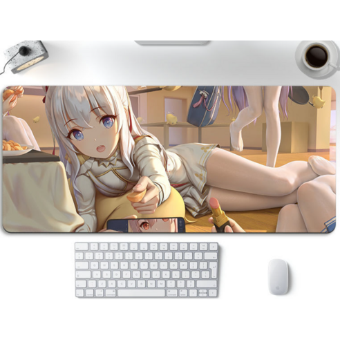 마우스 장패드 벽람항로 Azur Lane 게이밍 마우스 장패드 20종 24567, P19, 80*30cm
