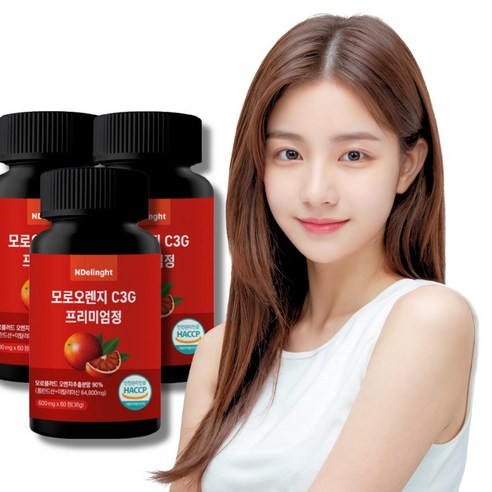 엔딜라이트 모로오렌지 C3G HACCP 인증 1080mg, 36g, 3개, 60정