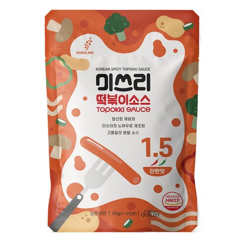 미쓰리 떡볶이 소스(6개), 떡볶이소스(02보통맛 100g)X6개, 6개