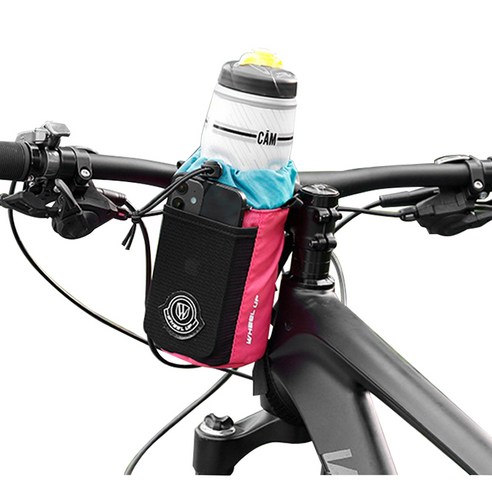 블로그글 디모어 자전거 원통형 음료 물병 핸드폰 거치 홀더 파우치