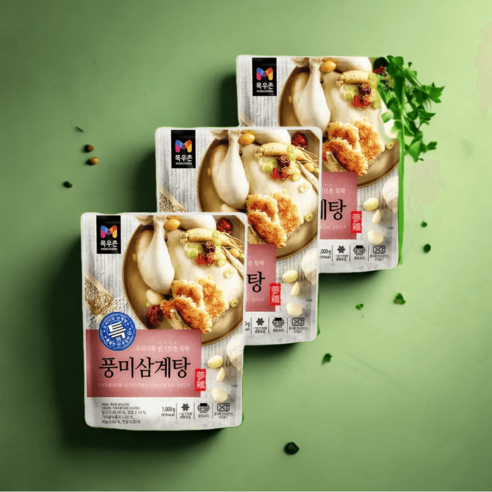 목우촌 풍미 삼계탕 1kg X 3개 냉동