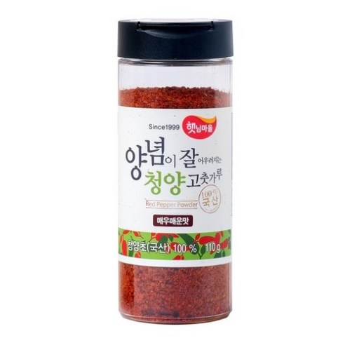 100% 경북영양산 햇님마을 양념이 잘 어우러지는 고춧가루(보통매운맛) 110g, 1개